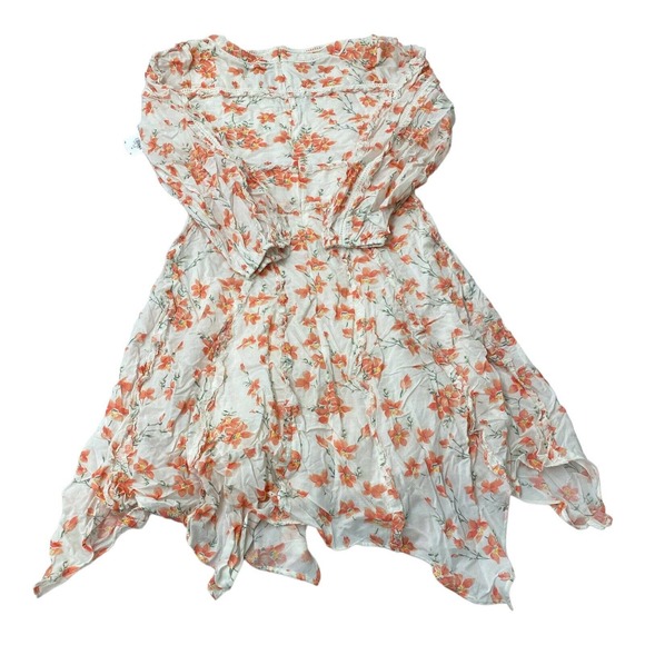 NWT LOVE SAM Anthropologie Womens Spring Foliage Handkerchief Hem Dress Medium - Picture 3 of 8
